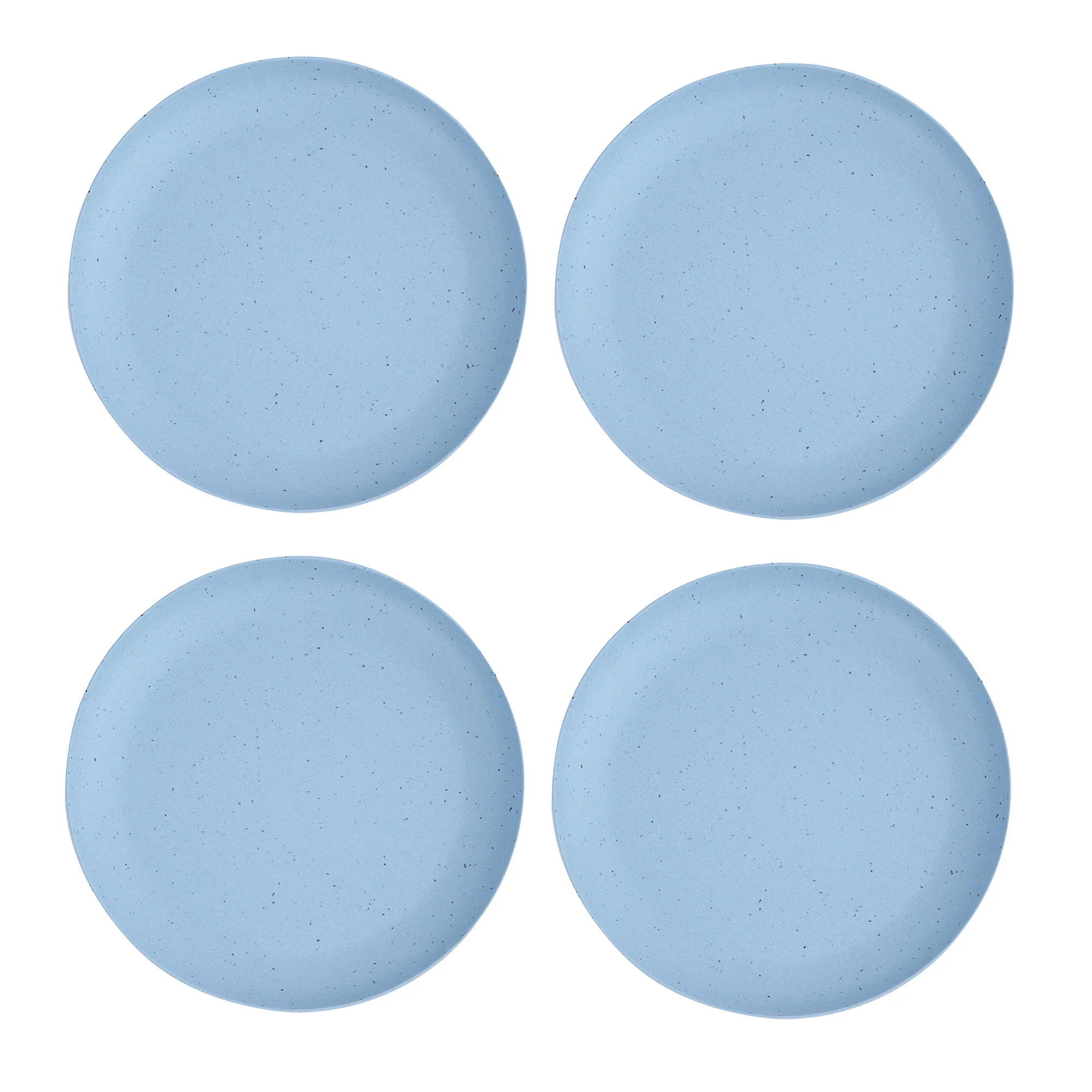 Bamboo Blue Chipped Appetizer/Quarter Plate -Set of 4 - Image 3