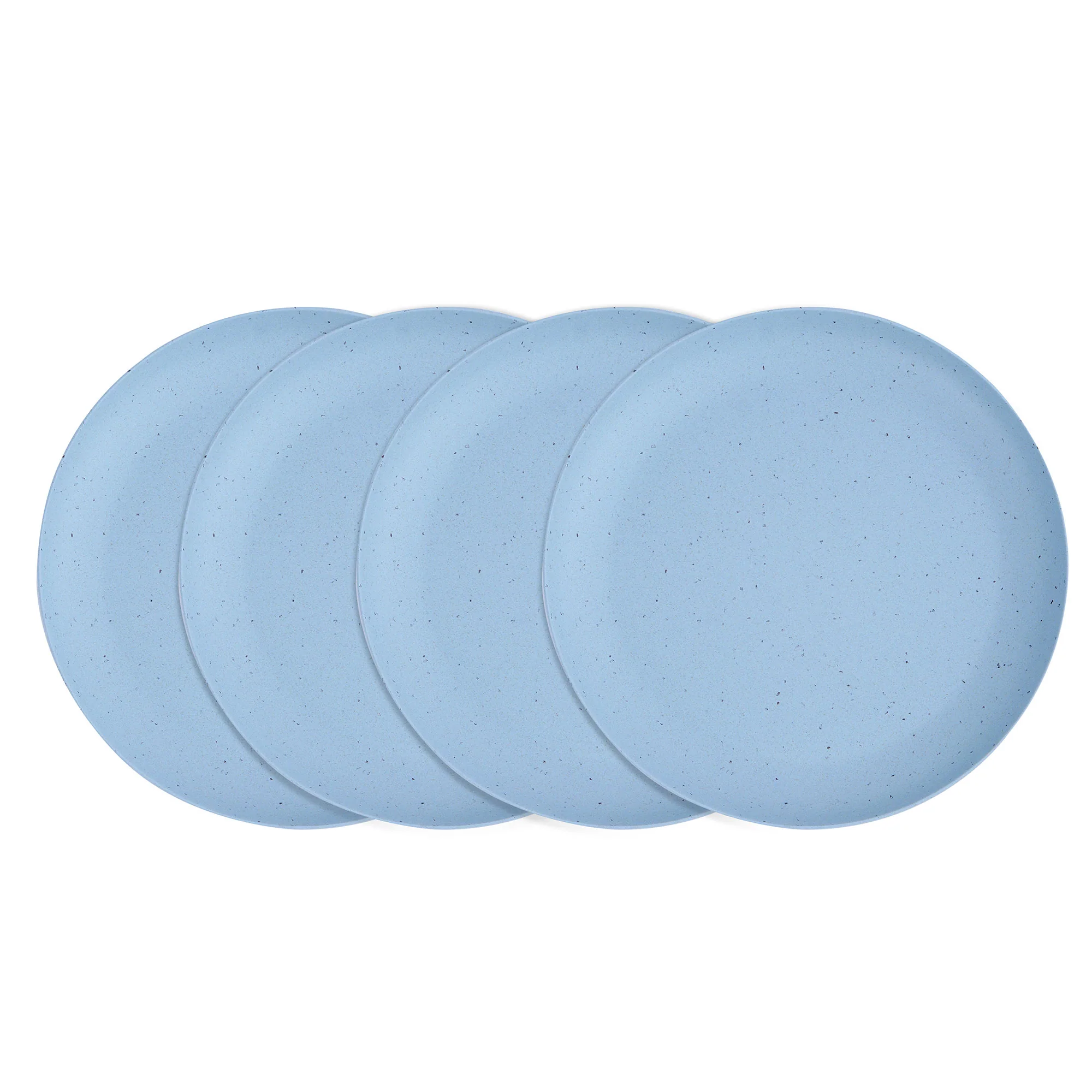 Bamboo Blue Chipped Appetizer/Quarter Plate -Set of 4 - Image 4