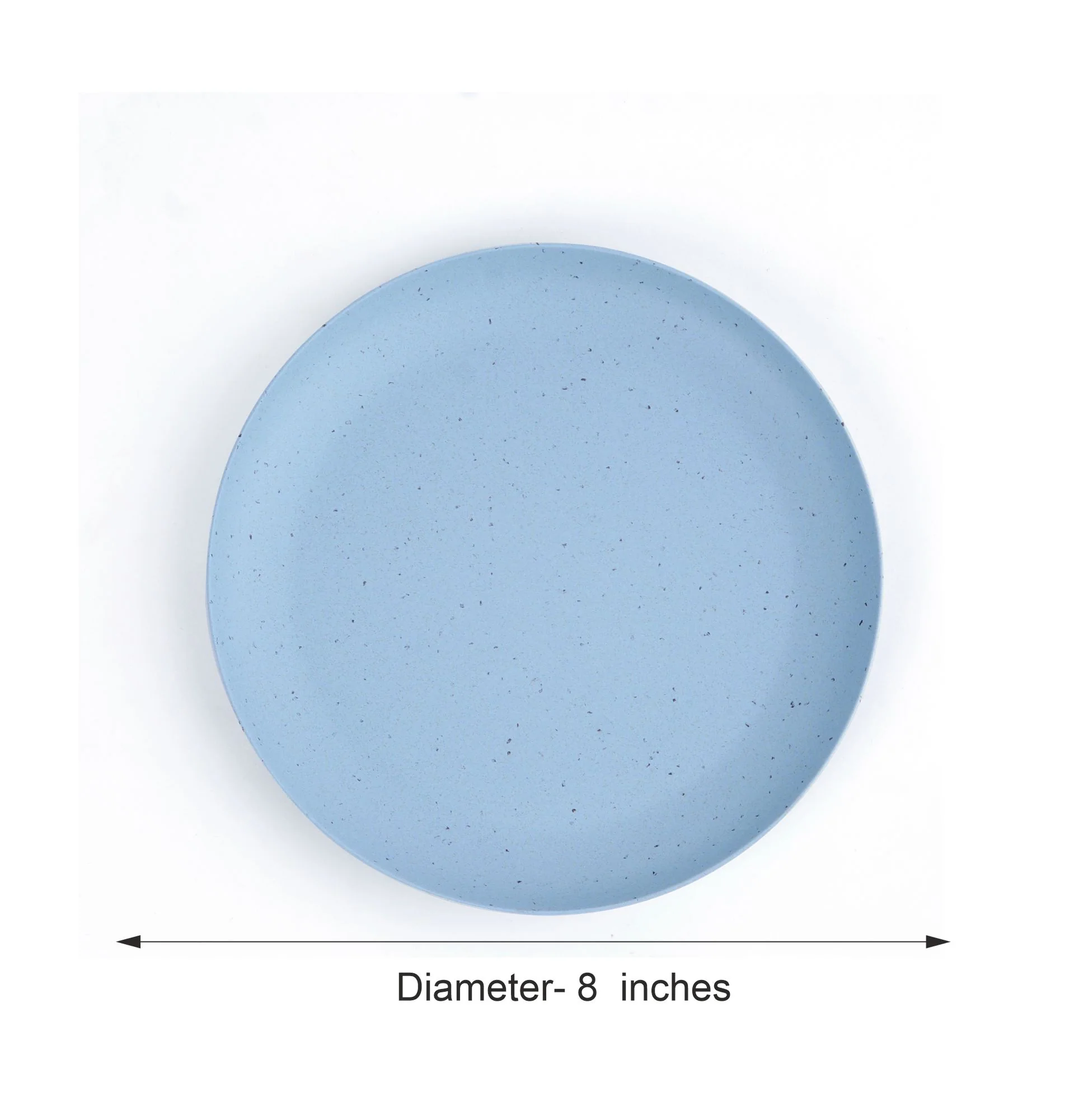 Bamboo Blue Chipped Appetizer/Quarter Plate -Set of 4 - Image 5