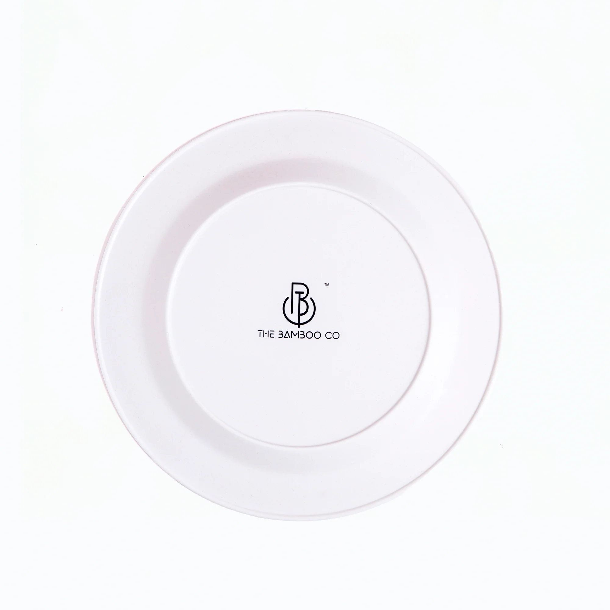 Creamy Cloud White Bamboo Dinner Plates- Set of 4 - Image 5