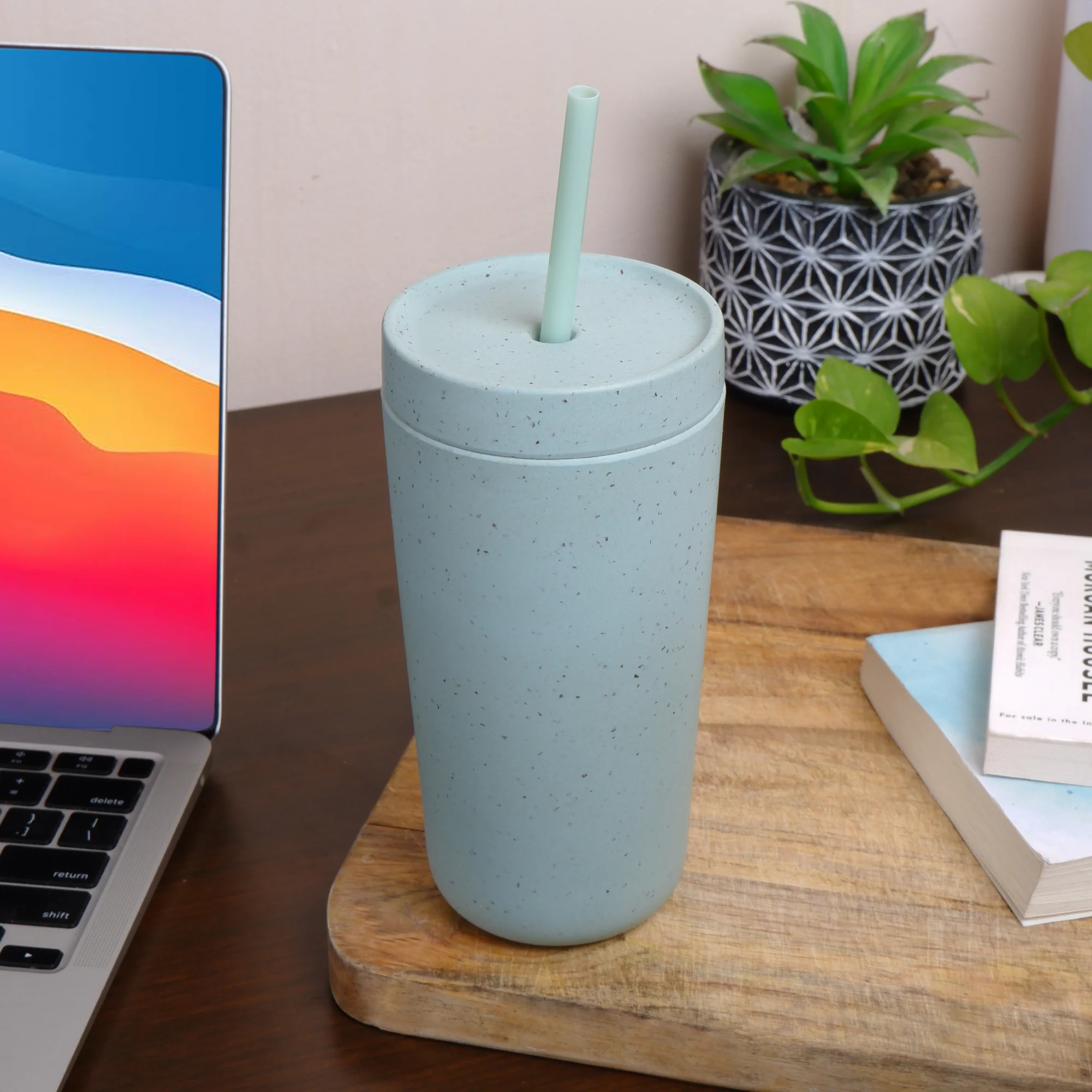 Drink It Up! Modern Bamboo Drinking Sipper for Adults and Kids (Age 7+ Years) with Straw - Image 11