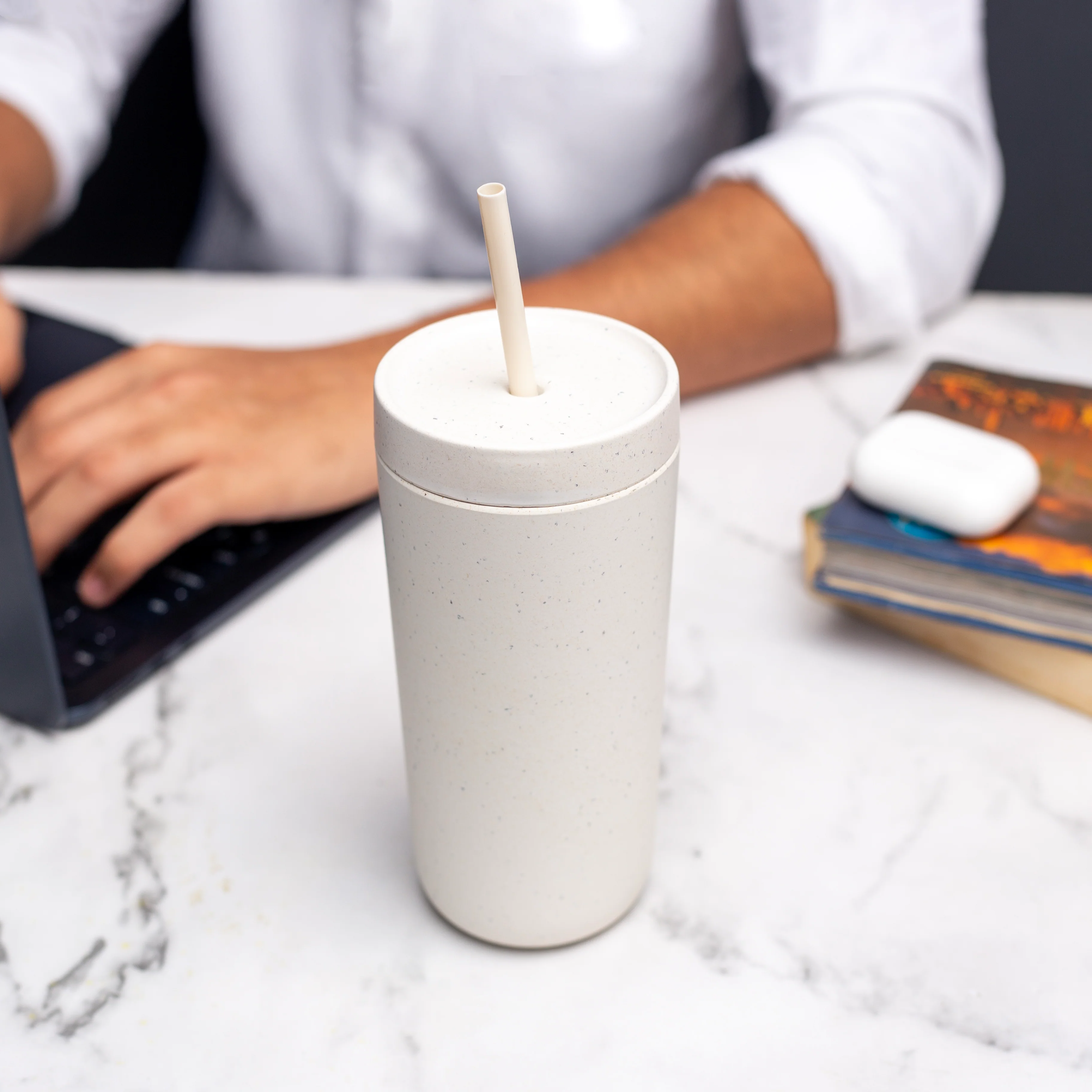 Drink It Up! Modern Bamboo Drinking Sipper for Adults and Kids (Age 7+ Years) with Straw - Image 15