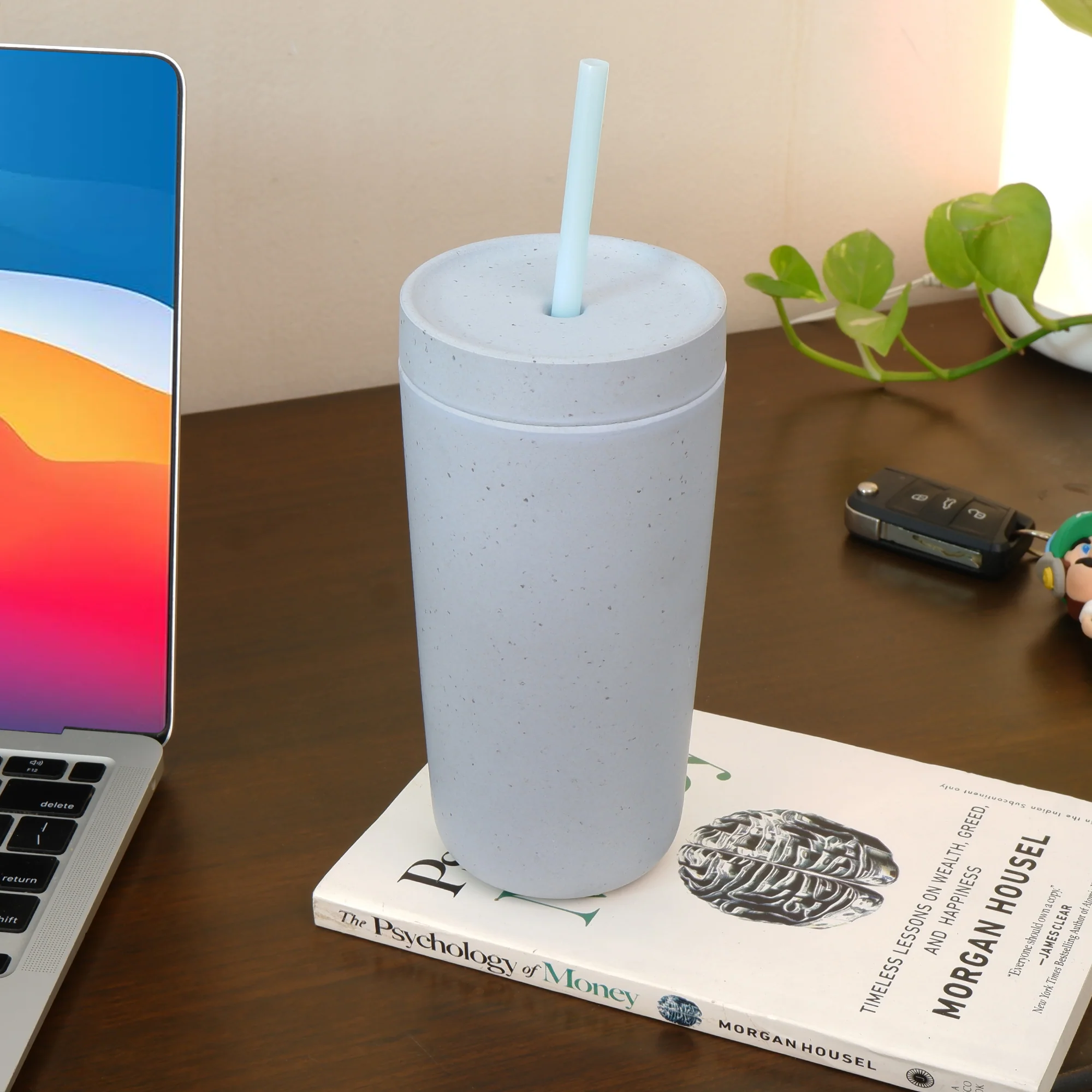 Drink It Up! Modern Bamboo Drinking Sipper for Adults and Kids (Age 7+ Years) with Straw - Image 3