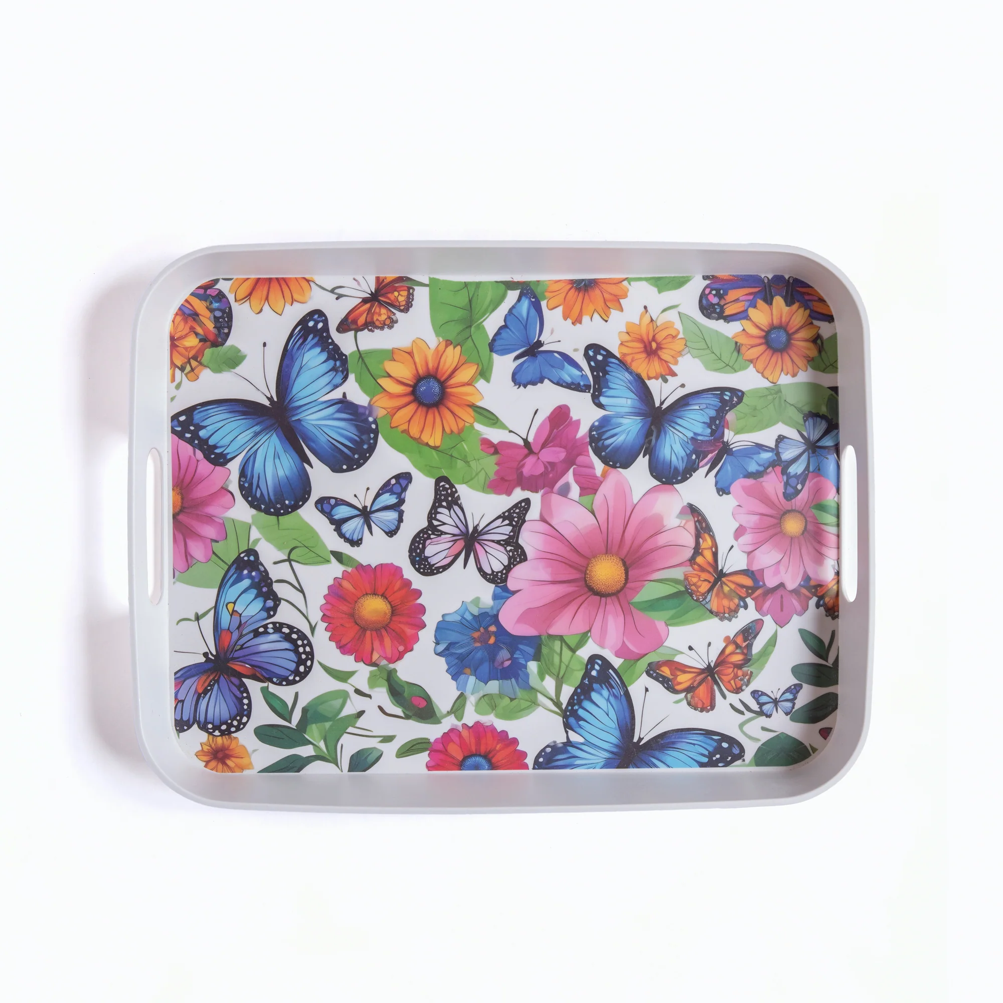 Fluttering Butterflies Bamboo Serving Trays - Image 6