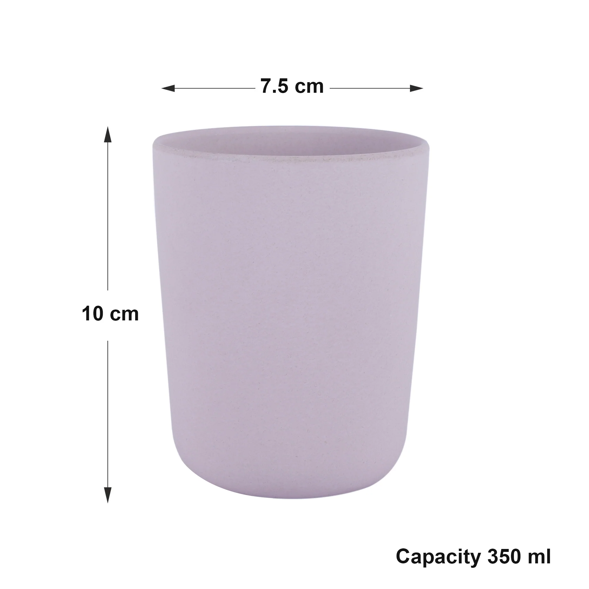 Lavender Love Bamboo Glass -Set of 4- Classic Collection - Image 3