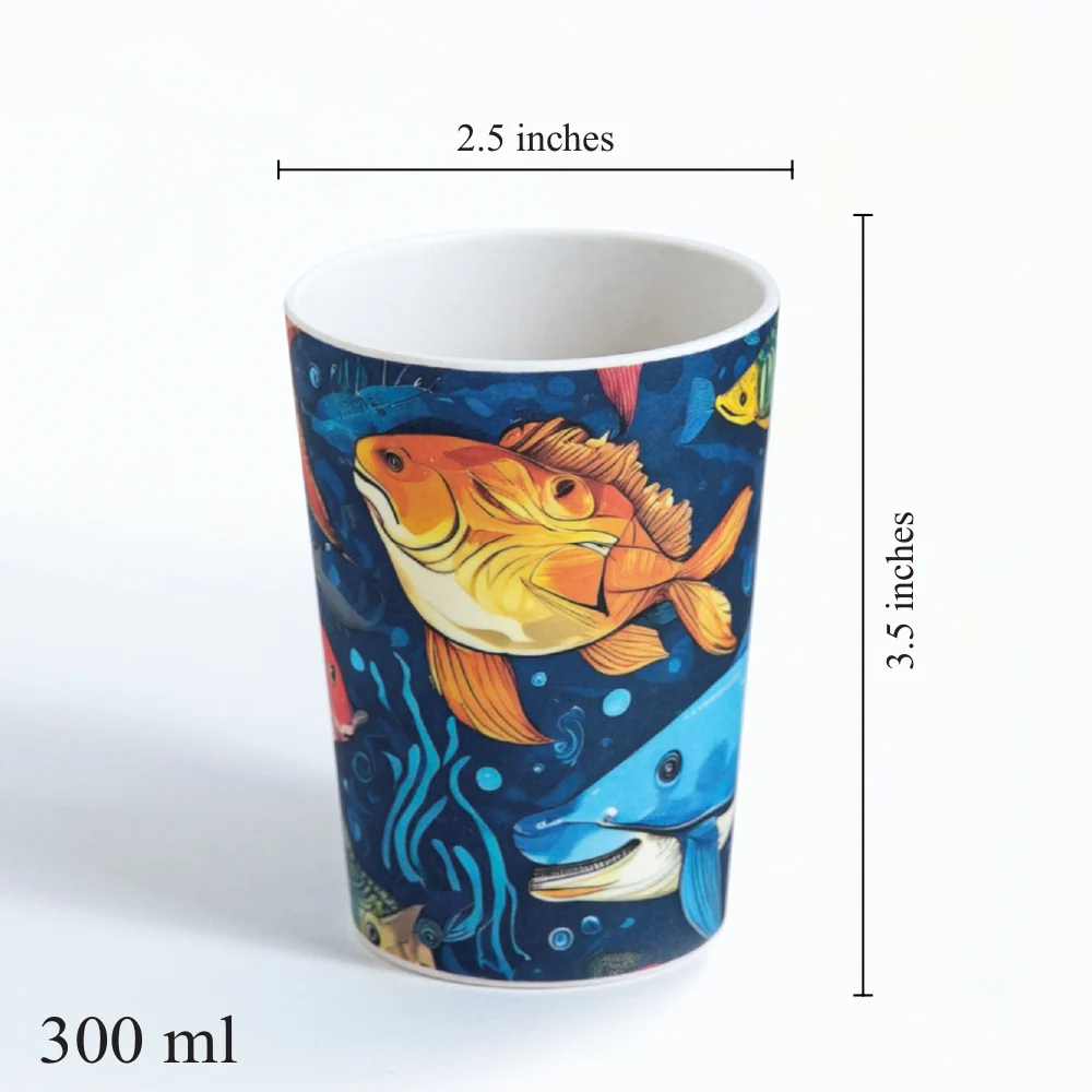 Marine Magical Bamboo Kids Tumblers/ Glasses - Image 5