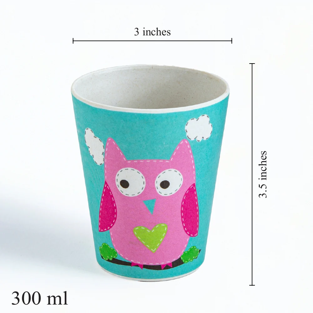 Observant Owl Bamboo Kids Dinner /Feeding Set of 5 - Image 6