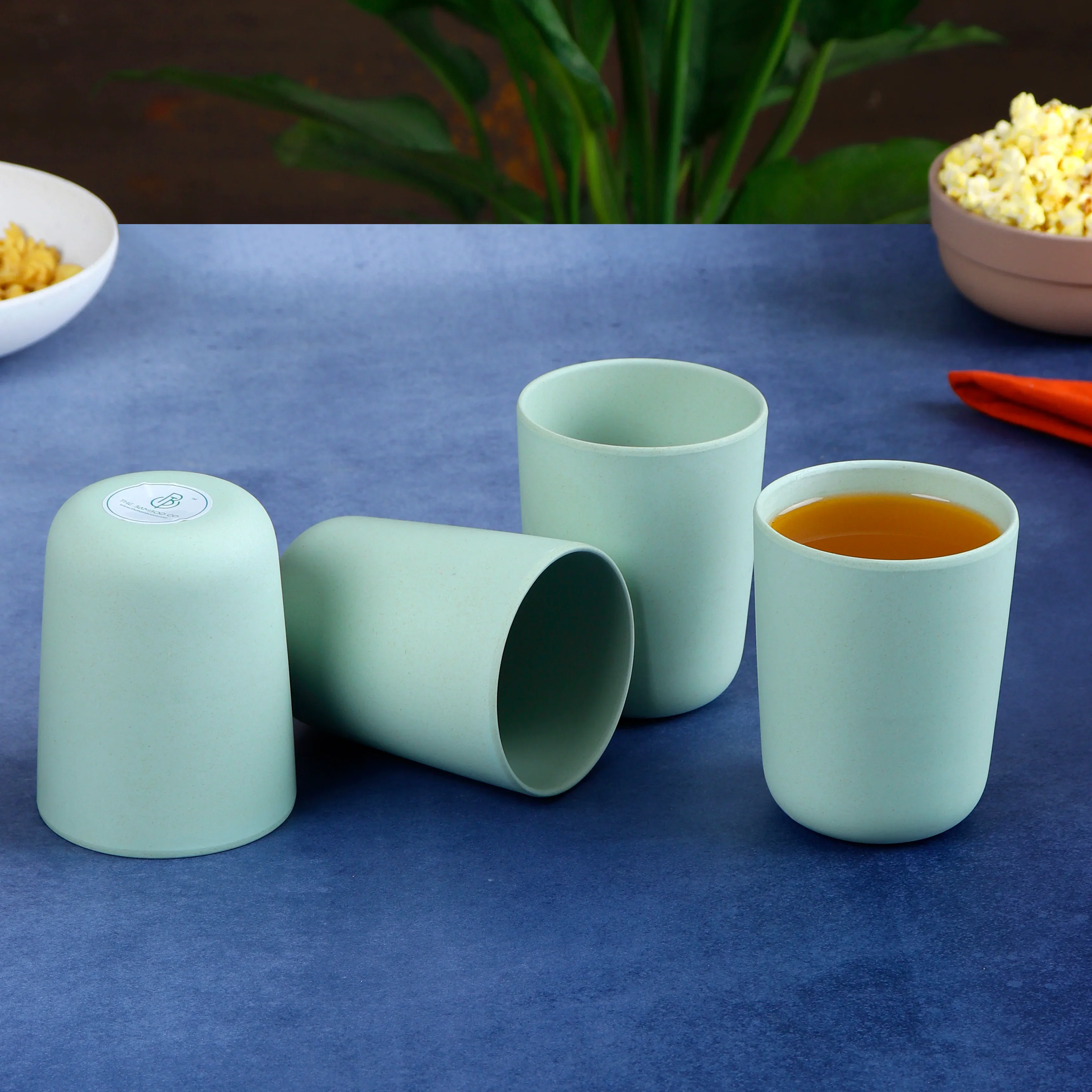 Gloomy Green Bamboo Glass -Set of 4- Classic Collection - Image 5