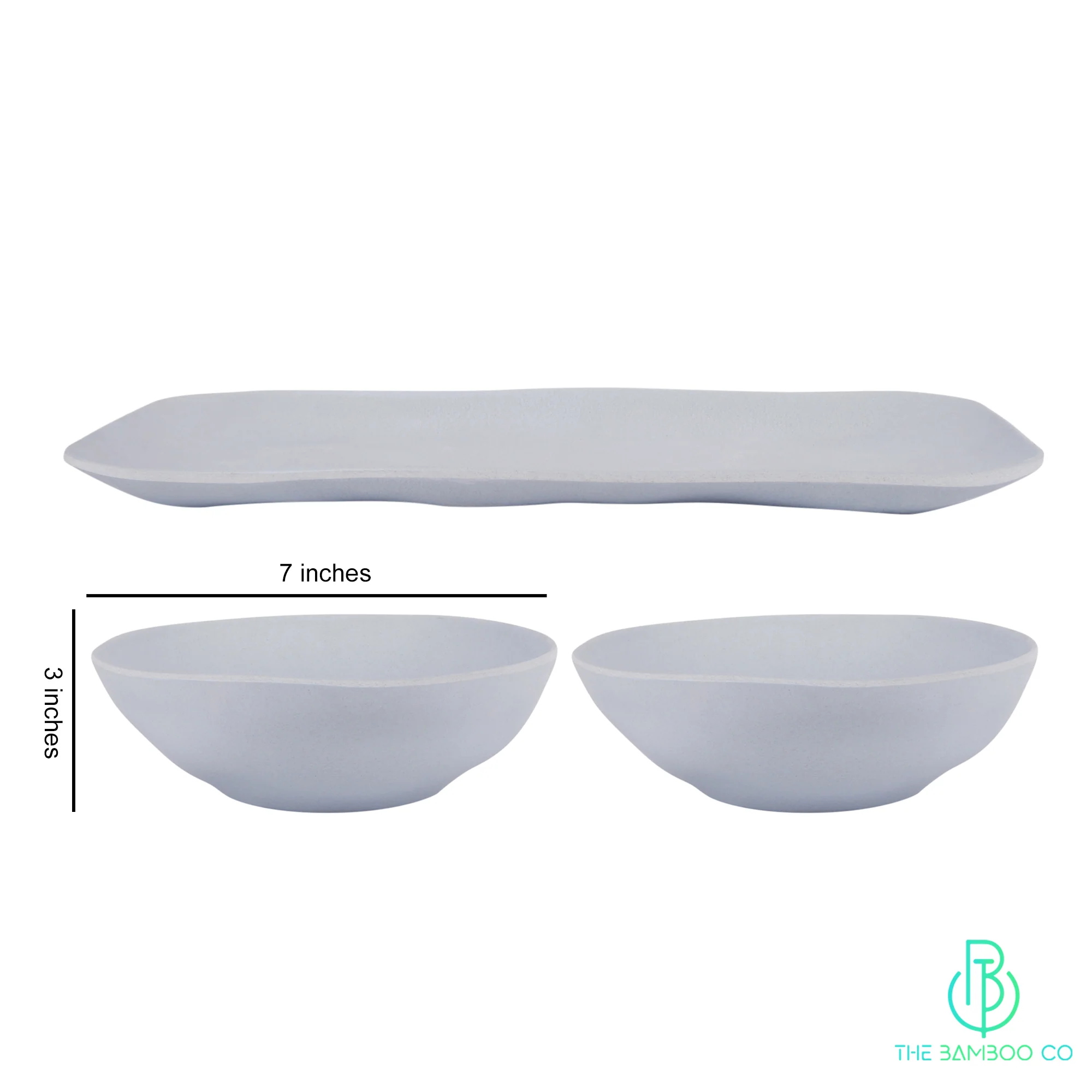 Pastel Punch Platter and Serving Bowls -Set of 3 - Image 3