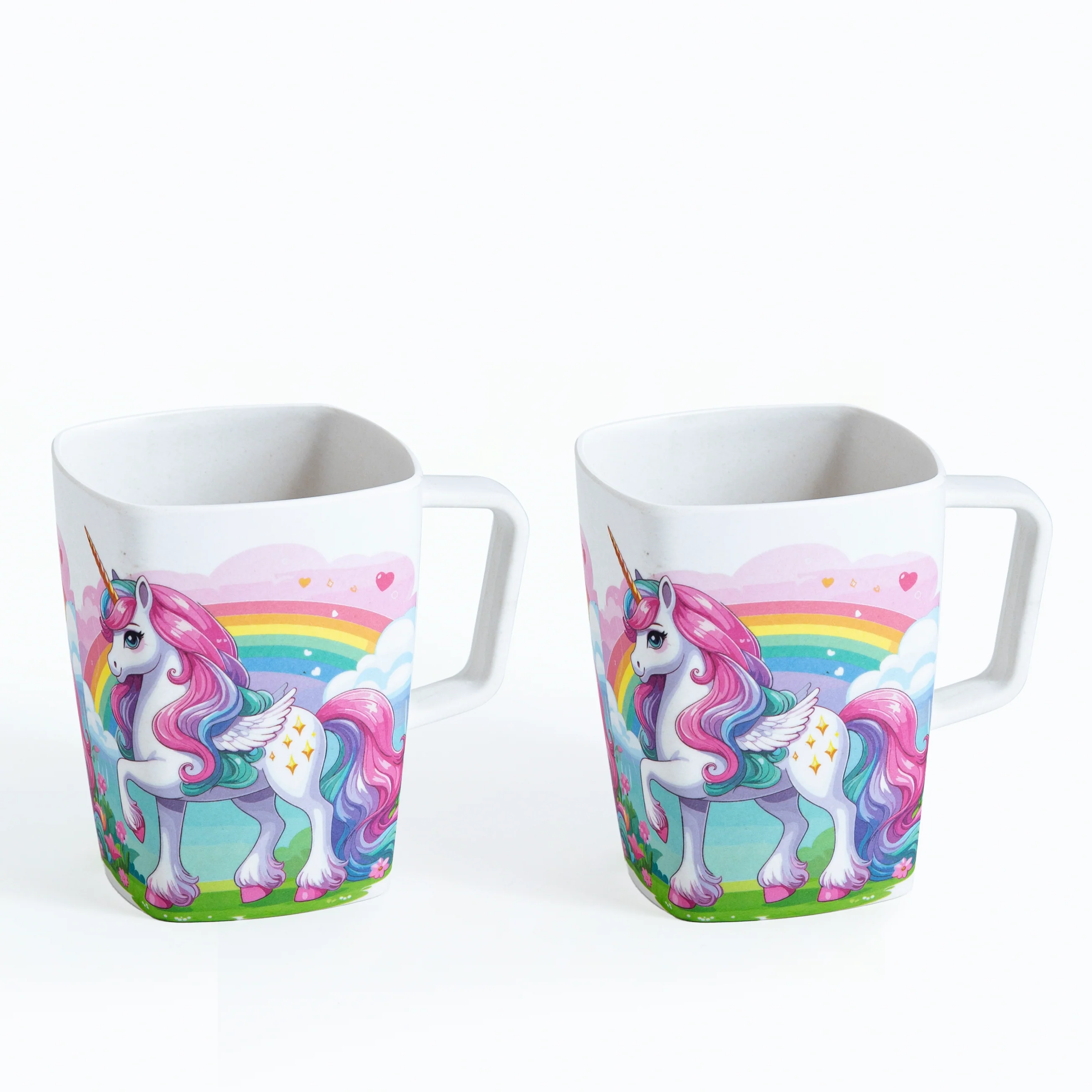 Pink Unicorn Fantasy Bamboo Kids Mugs - Image 3