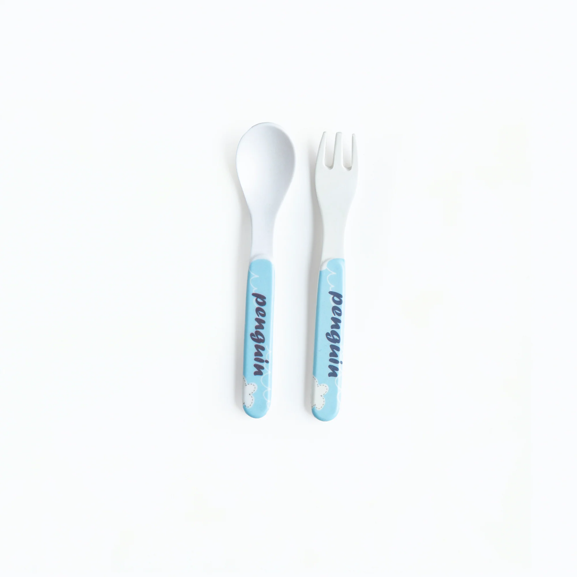 Plucky Penguin Bamboo Kids Dinner /Feeding Set of 5 - Image 11