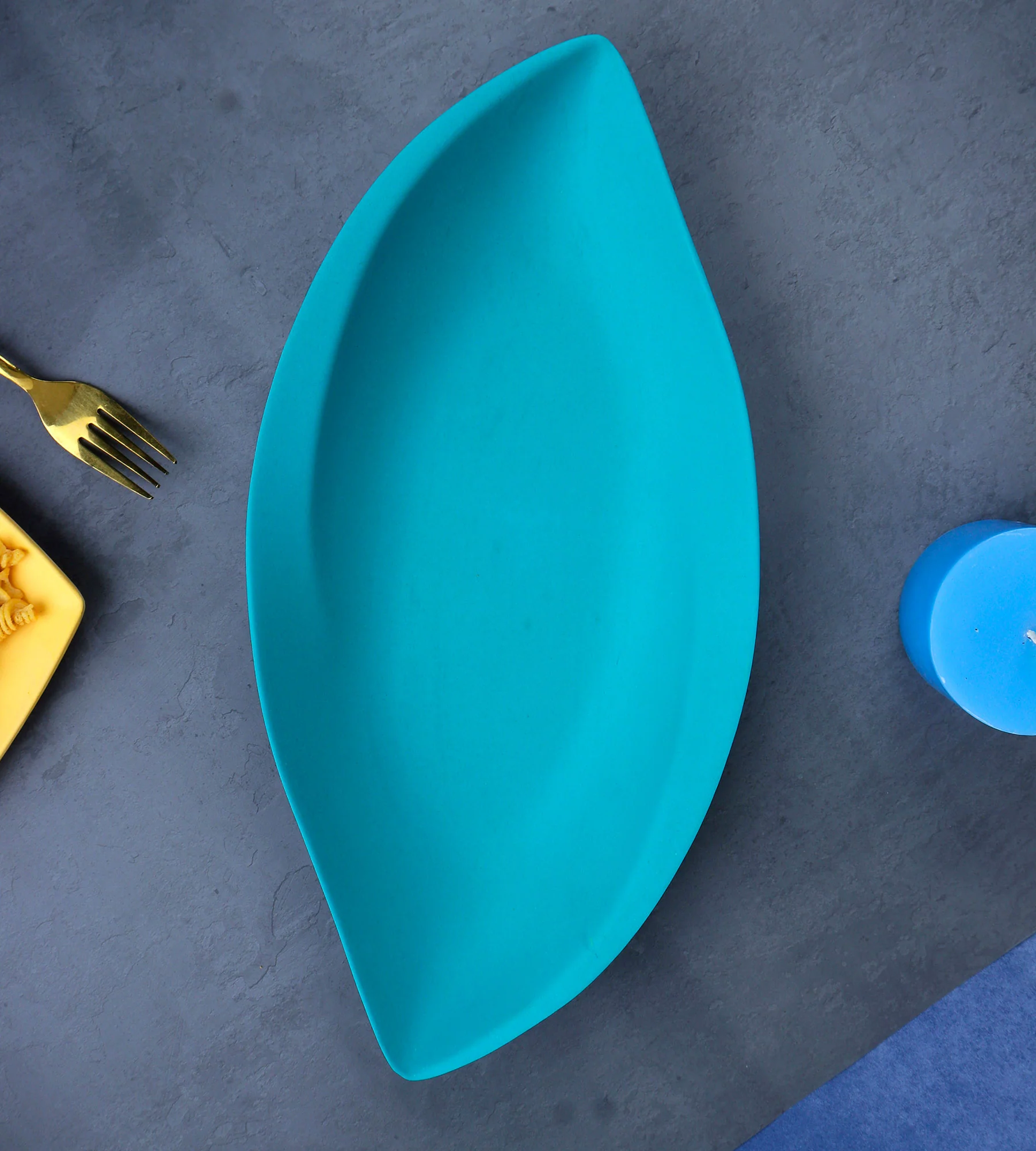 Snacks/Chip & Dip Platter/ Plate | Leaf Shaped - Image 3