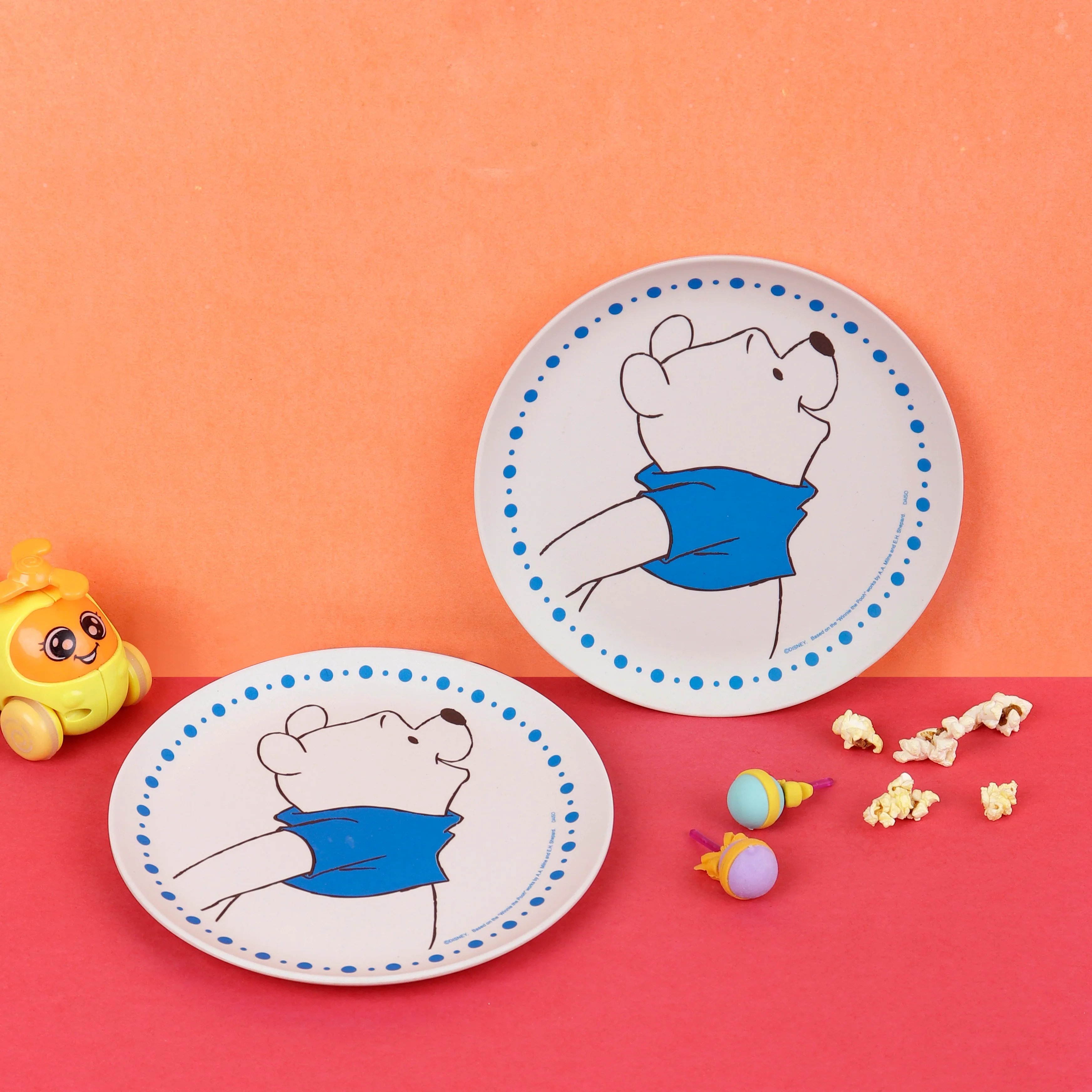 Winnie - The- Poooh Kids Plate- Blue-Set of 2 - Image 4