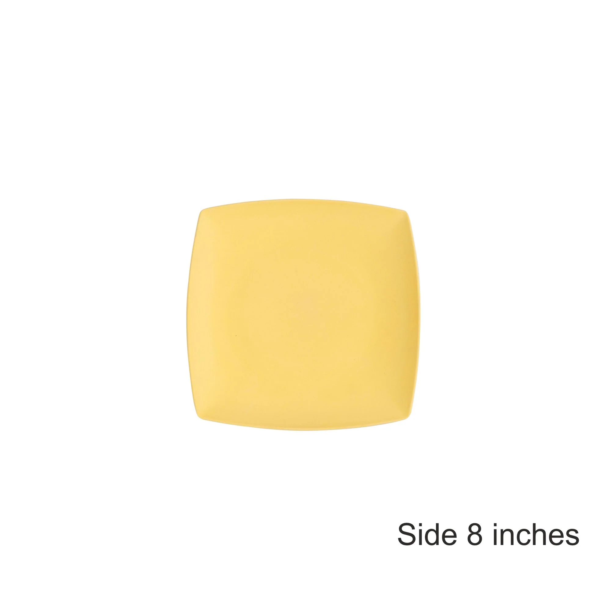 Yellow Bamboo Appetizer/Quarter Plate -Set of 4 - Image 4