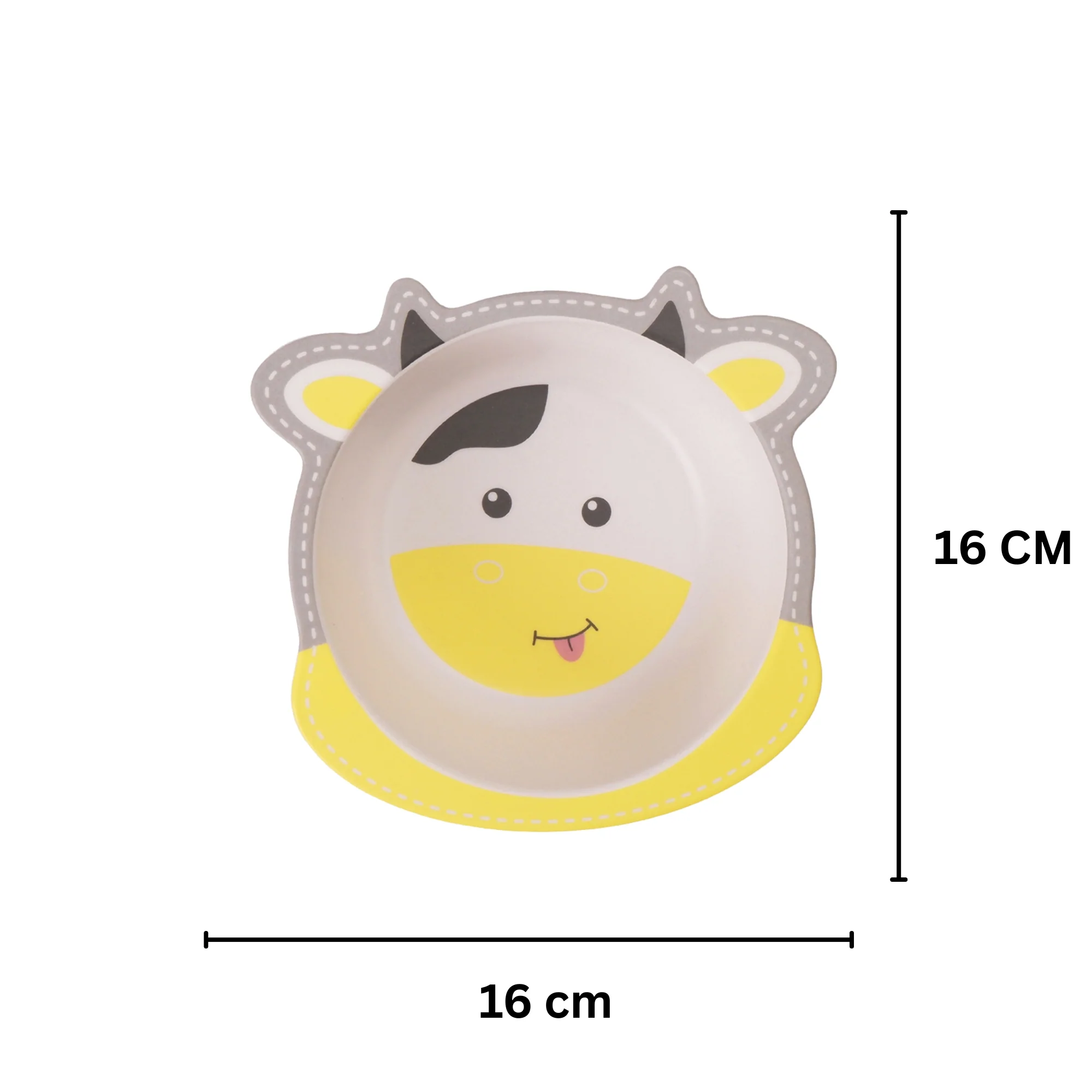 Chubby Cow Bamboo Kids Dinner /Feeding Set of 5 - Image 8